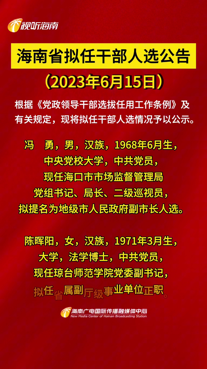 海南昌江干部公示最新动态，选拔监督并重，助力地方治理现代化进程